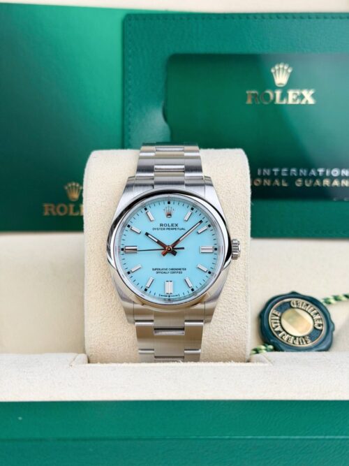 Rolex Oyster Perpetual 36mm UNWORN 2026 Turquoise Blue Index Oyster 126000