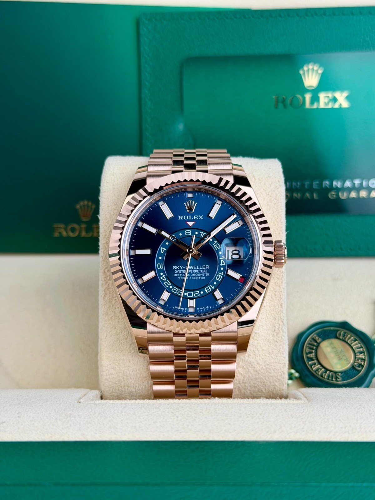 Rolex Sky-Dweller 42 Blue Index Fluted Jubilee 2026 Unworn 336935
