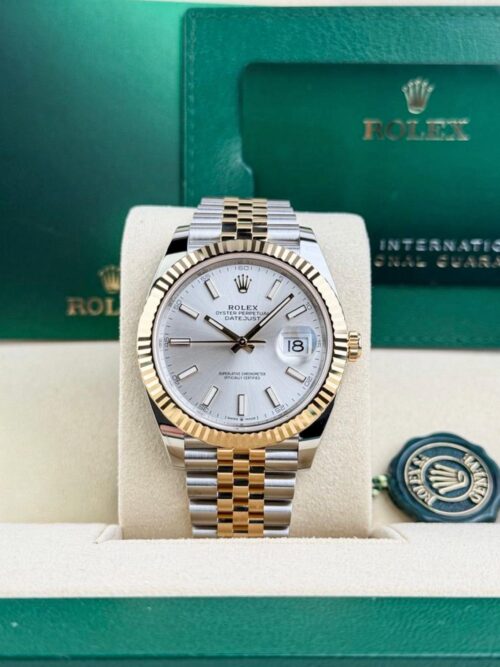 Rolex Datejust 41mm UNWORN 2026 Silver Index Fluted Jubilee 126333