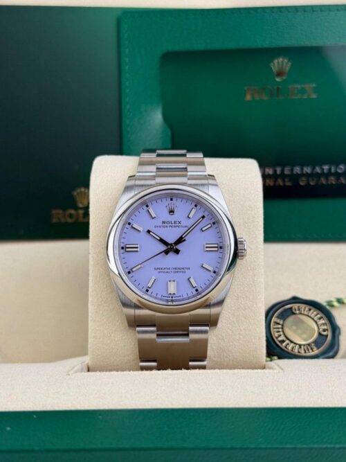Rolex Oyster Perpetual 36mm UNWORN 2025 Lavender Purple Smooth Oyster 126000