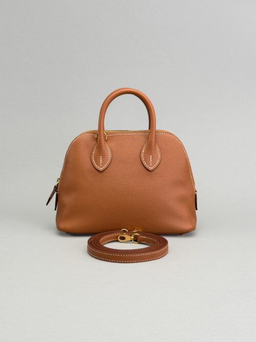 Hermes Mini Bolide Evercolor Gold Gold Hardware Preowned U Stamp