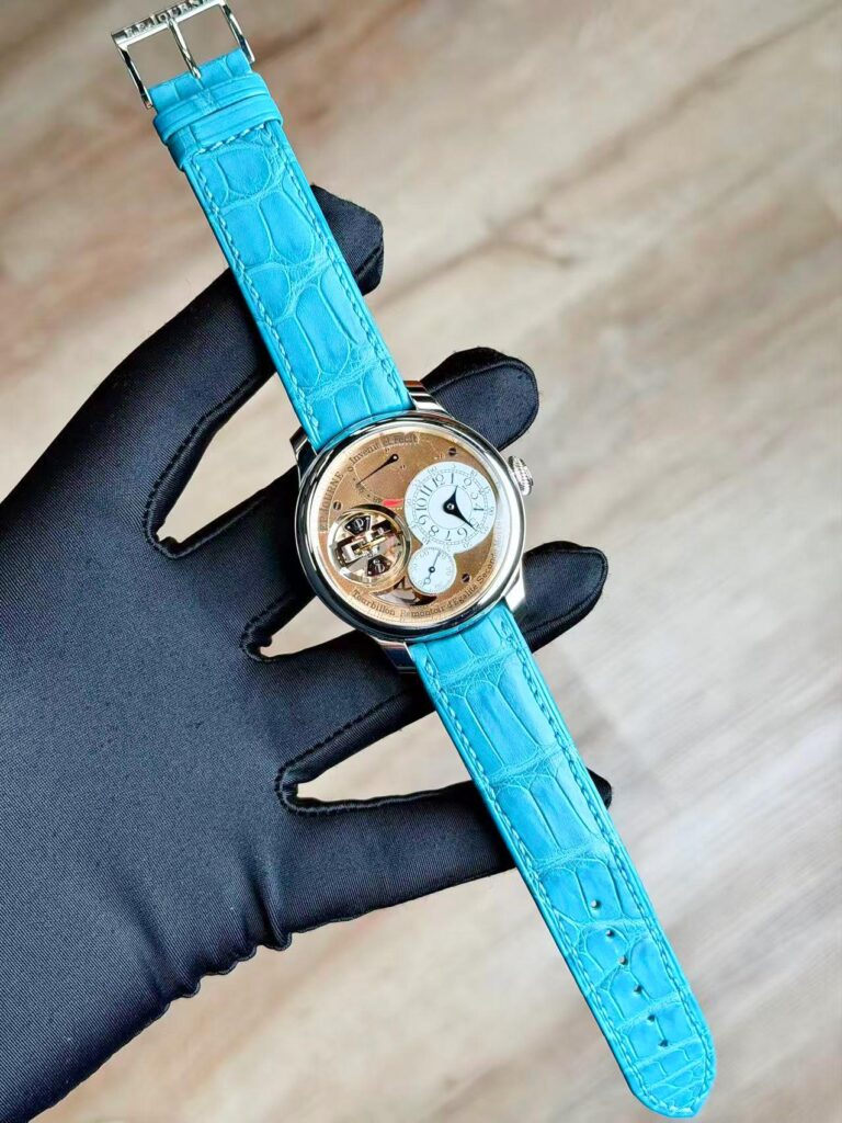 F.P.Journe Tourbillon Souverain Vertical Tourbillon Platinum Gold Dial TV