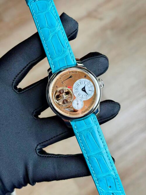 F.P.Journe Tourbillon Souverain Vertical Tourbillon Platinum Gold Dial TV