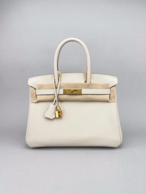 Hermes Birkin 30 Retourne Togo Craie Gold Hardware K Stamp 2025