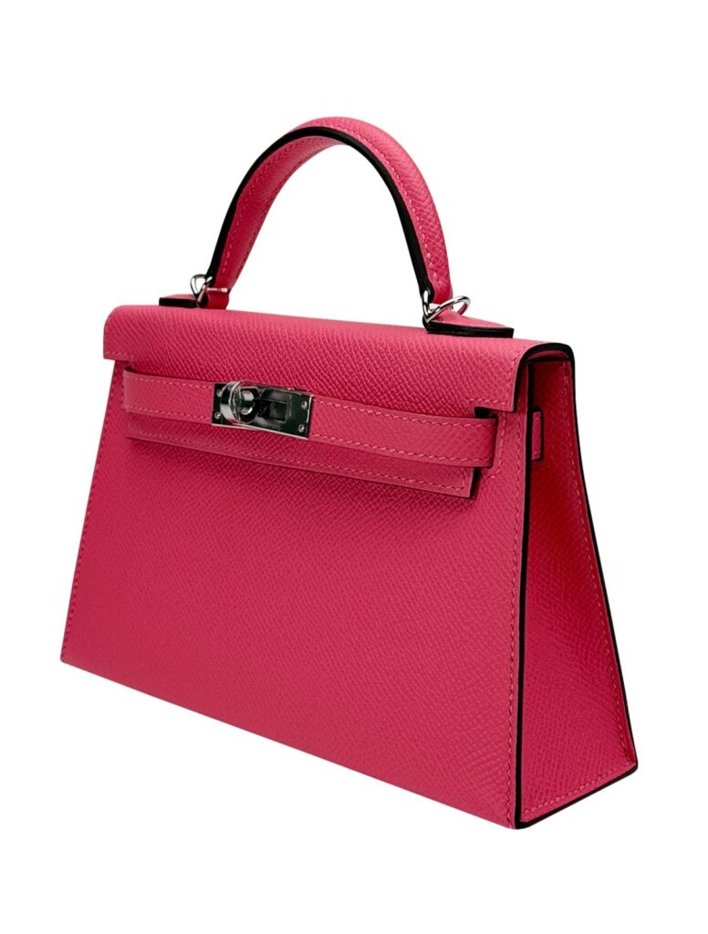 Hermes Mini Kelly 20 Sellier Epsom Rose Azalee Palladium Hardware W Stamp 2025