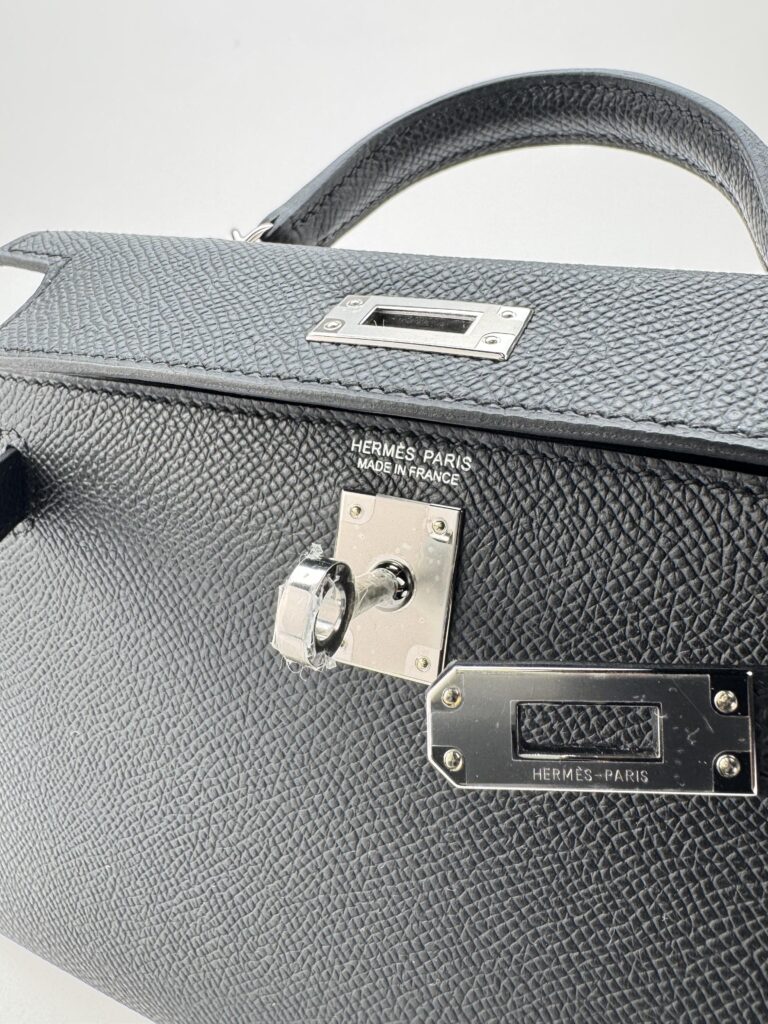 Hermes Mini Kelly 20 Sellier Epsom Black Palladium Hardware G Stamp 2026