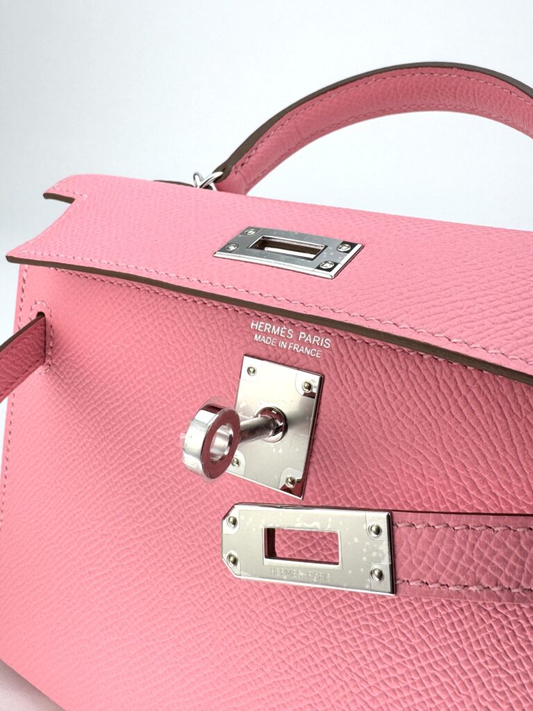 Hermes Mini Kelly II 20 Sellier Epsom Rose Confetti Palladium Hardware G 2026