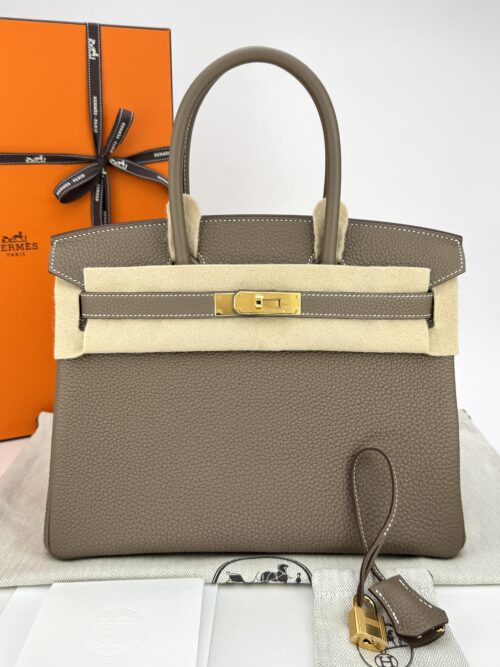 Hermes Birkin 30 Retourne Togo Etoupe Gold Hardware K Stamp 2026