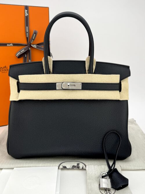 Hermes Birkin 30 Retourne Togo Black Palladium Hardware G Stamp 2026