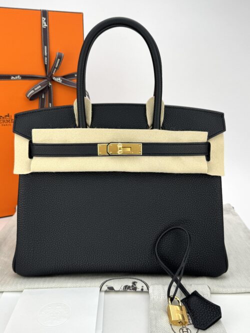 Hermes Birkin 30 Retourne Togo Black/Noir Gold Hardware G Stamp 2026