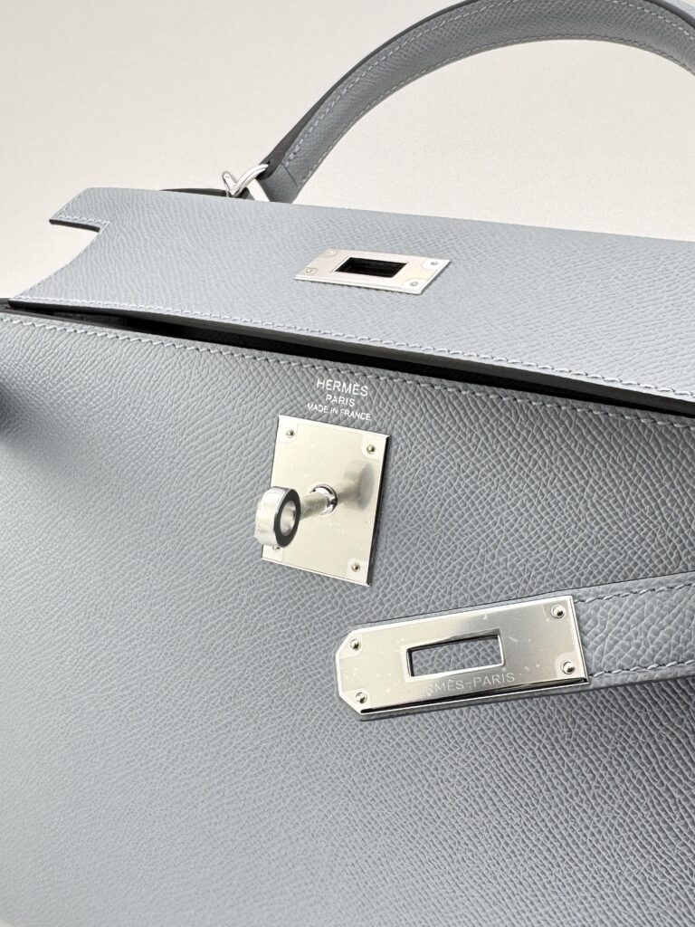 Hermes Kelly 28 Sellier Epsom Gris Pantin Palladium Hardware K Stamp 2026