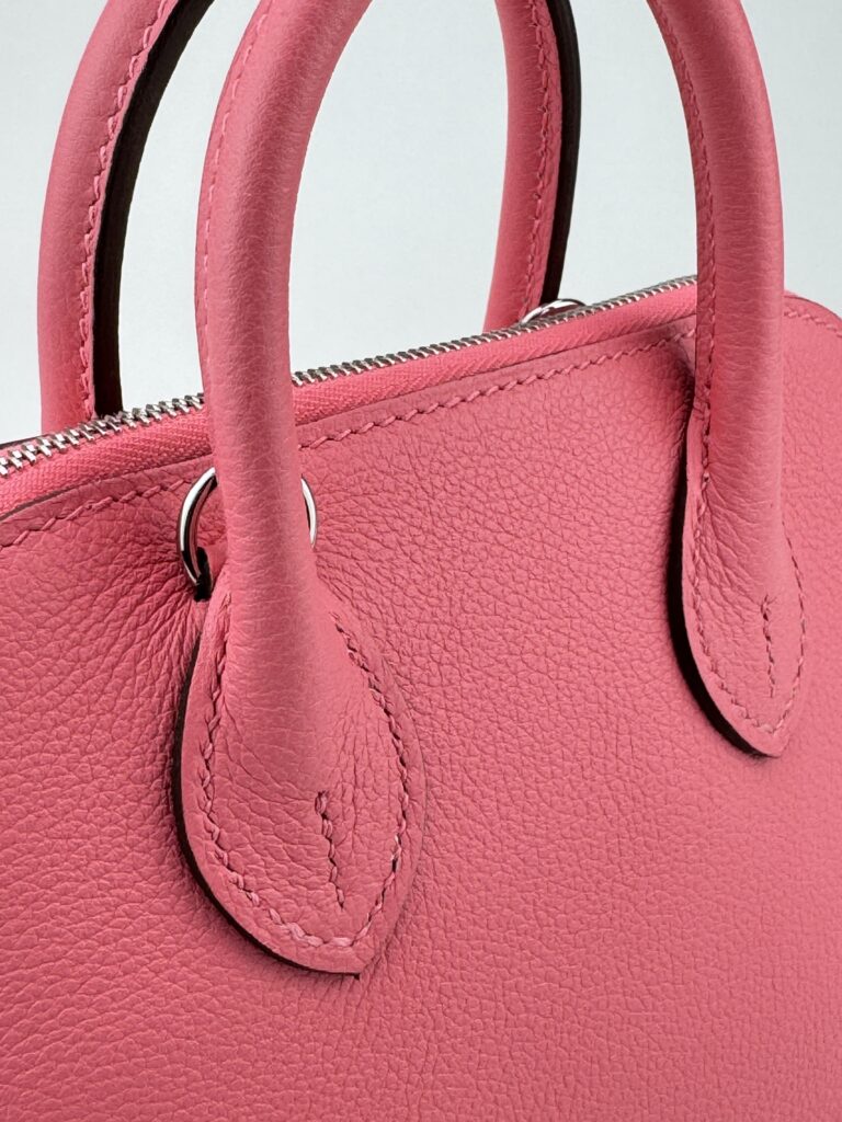 Hermes Bolide Evercolor Rose Azalee Palladium Hardware K Stamp 2025