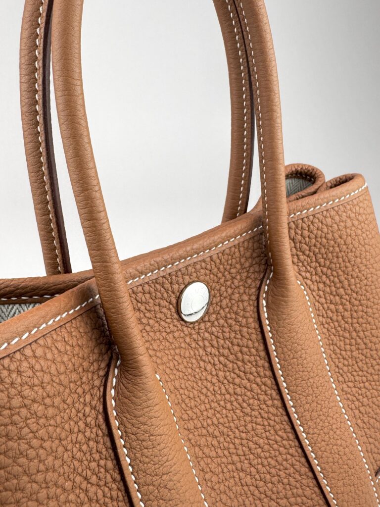 Hermes Mini Garden Party Retourne Togo Gold Palladium Hardware K Stamp 2025