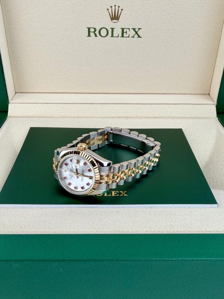 Rolex Datejust 26mm 2007 MOP Pearl Ruby Fluted Jubilee Preowned 179173