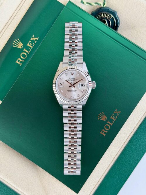 Rolex Datejust 28mm UNWORN 2026 Silver Star Diamonds Fluted Jubilee 279174