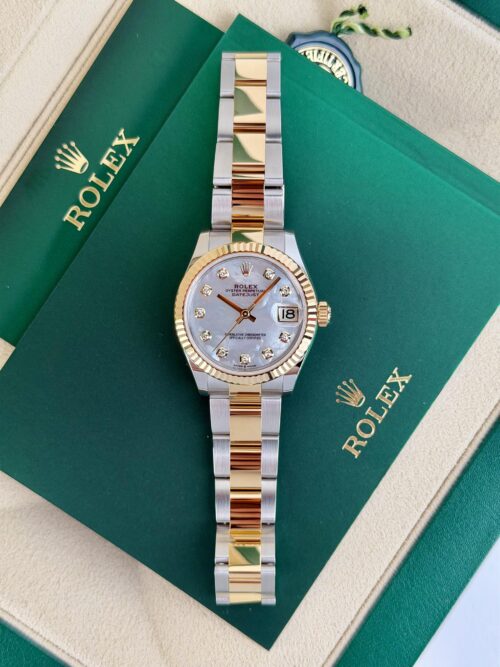 Rolex Datejust 31mm UNWORN 2026 MOP Pearl Diamond Dial Fluted Oyster 278273