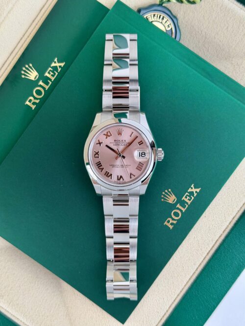 Rolex Datejust 31mm UNWORN 2026 Pink Roman Smooth Oyster 278240