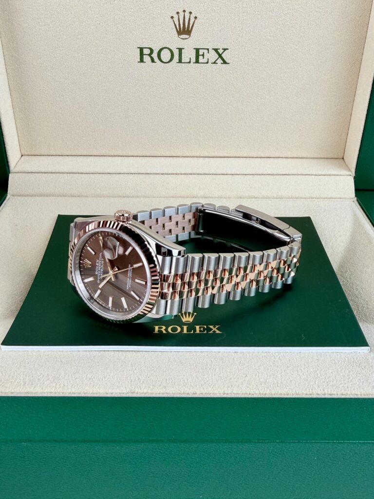 Rolex Datejust 36mm UNWORN 2026 Chocolate Brown Index Fluted Jubilee 126231