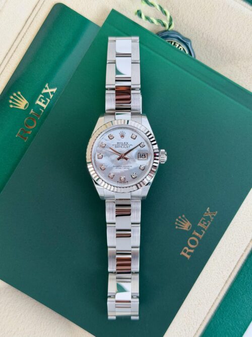 Rolex Datejust 28mm UNWORN 2026 MOP Pearl Diamond Fluted Oyster 279174