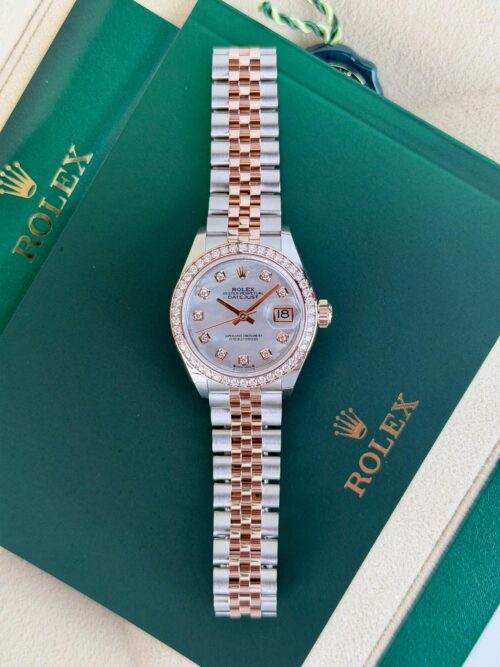 Rolex Datejust 28mm UNWORN 2026 MOP Pearl Diamond Bezel Jubilee 279381RBR