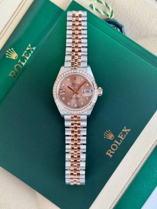 Rolex Datejust 28mm UNWORN 2026 Rose Pink Diamond Star IX Jubilee 279381RBR