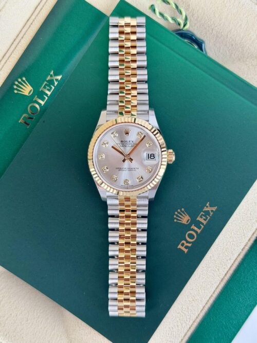 Rolex Datejust 31mm UNWORN 2026 Silver Diamond Fluted Jubilee 278273