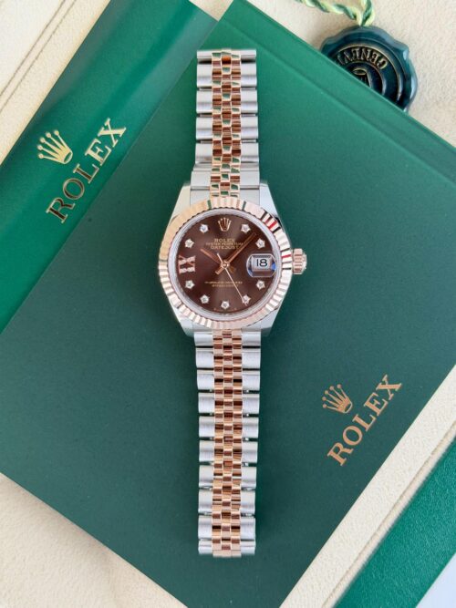 Rolex Datejust 28mm UNWORN 2026 Chocolate Brown Diamond Stars IX Jubilee 279171