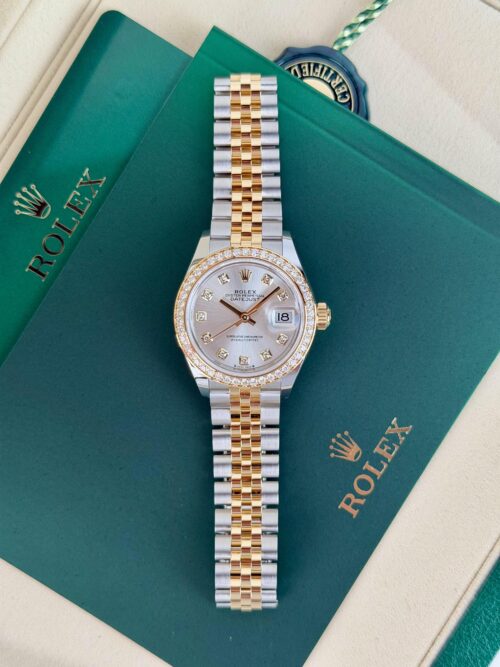 Rolex Datejust 28mm UNWORN 2026 Silver Diamond Jubilee 279383RBR