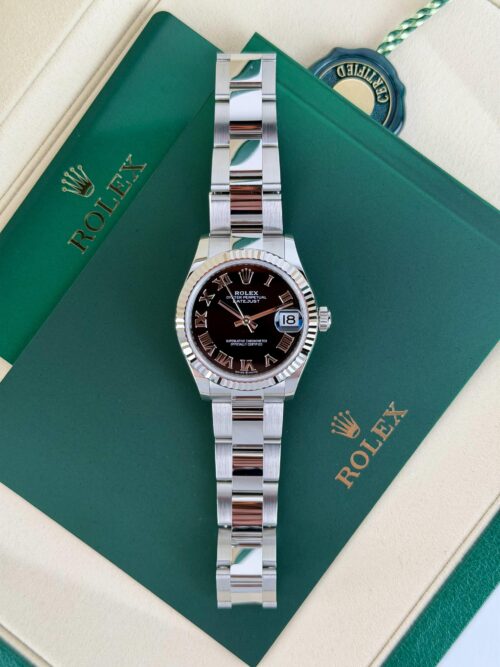 Rolex Datejust 31mm UNWORN 2026 Black Roman Fluted Oyster 278274