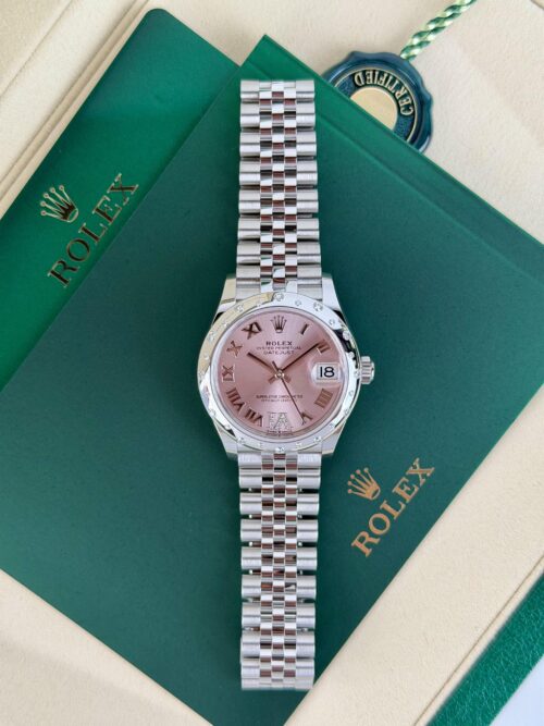 Rolex Datejust 31mm UNWORN 2026 Pink Roman VI Diamond Domed Jubilee 278344RBR
