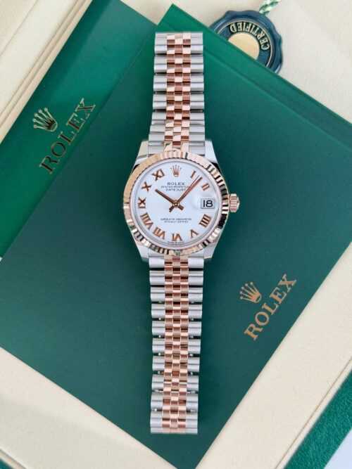 Rolex Datejust 31mm UNWORN 2026 White Roman Fluted Jubilee 278271