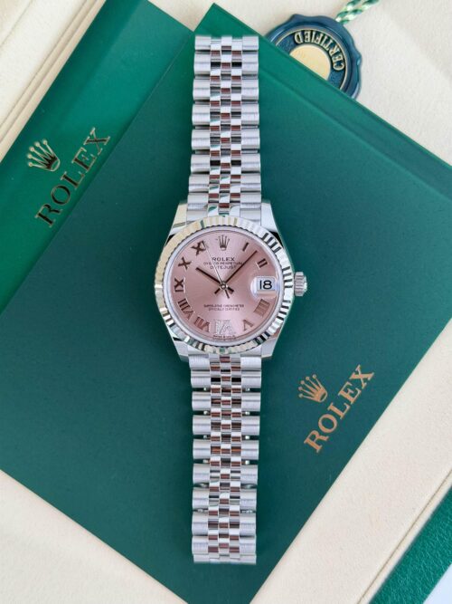 Rolex Datejust 31mm UNWORN 2026 Pink Roman VI Fluted Jubilee 278274