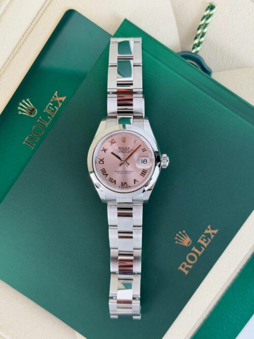 Rolex Datejust 28mm UNWORN 2026 Pink Roman Smooth Oyster 279160