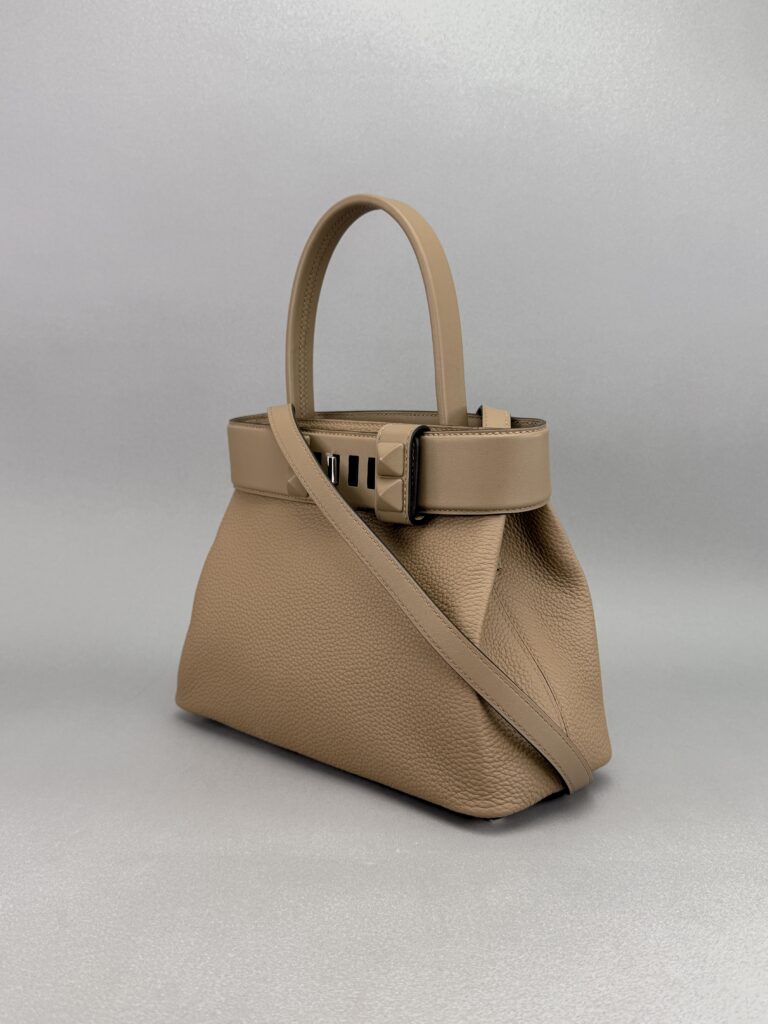 Hermes Medor Togo Beige Marfa Palladium Hardware Preowned K Stamp