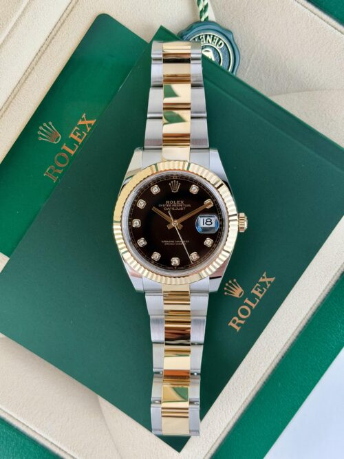 Rolex Datejust 41mm UNWORN 2026 Black Diamond Fluted Oyster 126333