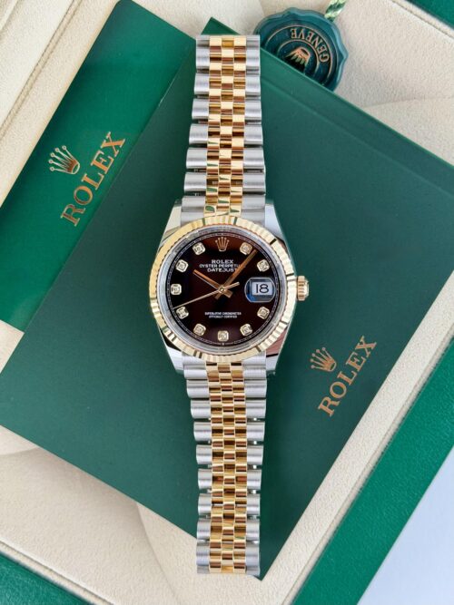 Rolex Datejust 36mm UNWORN 2026 Black Diamond Fluted Jubilee 126233