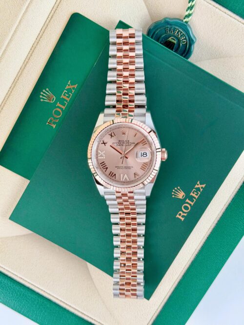 Rolex Datejust 36mm UNWORN 2026 Rose Pink Sundust Roman VIIX Dia Jubilee 126231