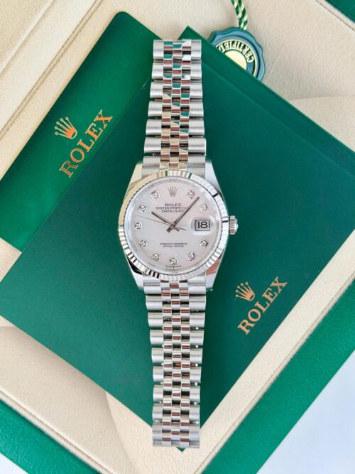 Rolex Datejust 36mm UNWORN 2026 MOP Pearl Diamond Fluted Jubilee 126234