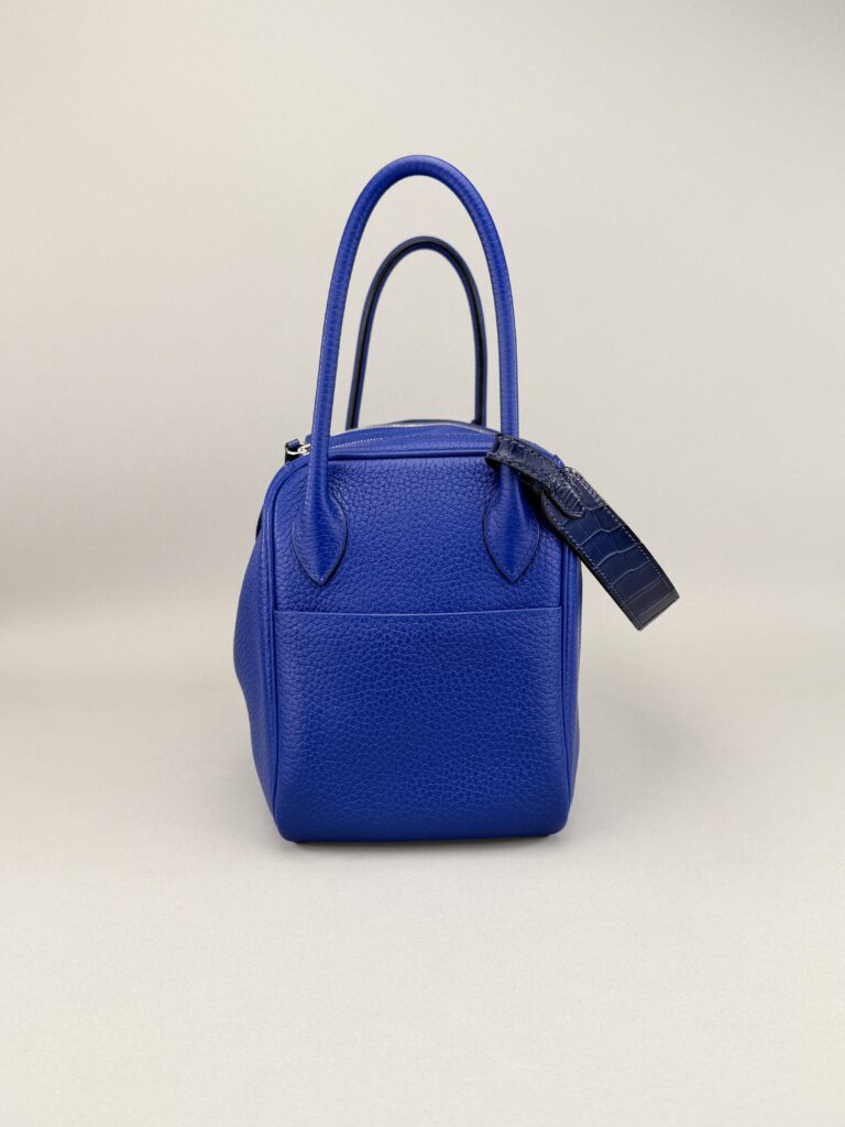 Hermes Lindy 26 Retourne Touch Alligator Blue Electric Palladium Z Stamp