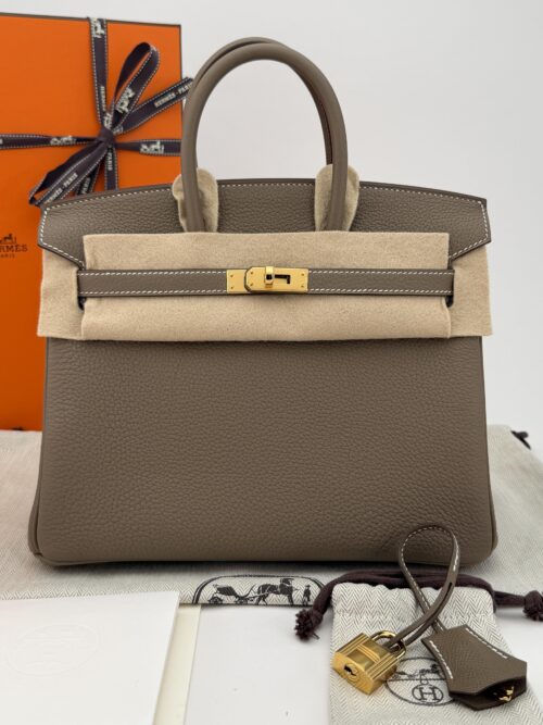 Hermes Birkin 25 Retourne Togo Etoupe Gold Hardware K Stamp 2026