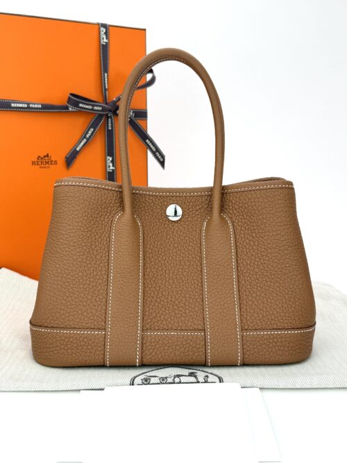Hermes Mini Garden Party Retourne Togo Gold Palladium Hardware K Stamp 2025