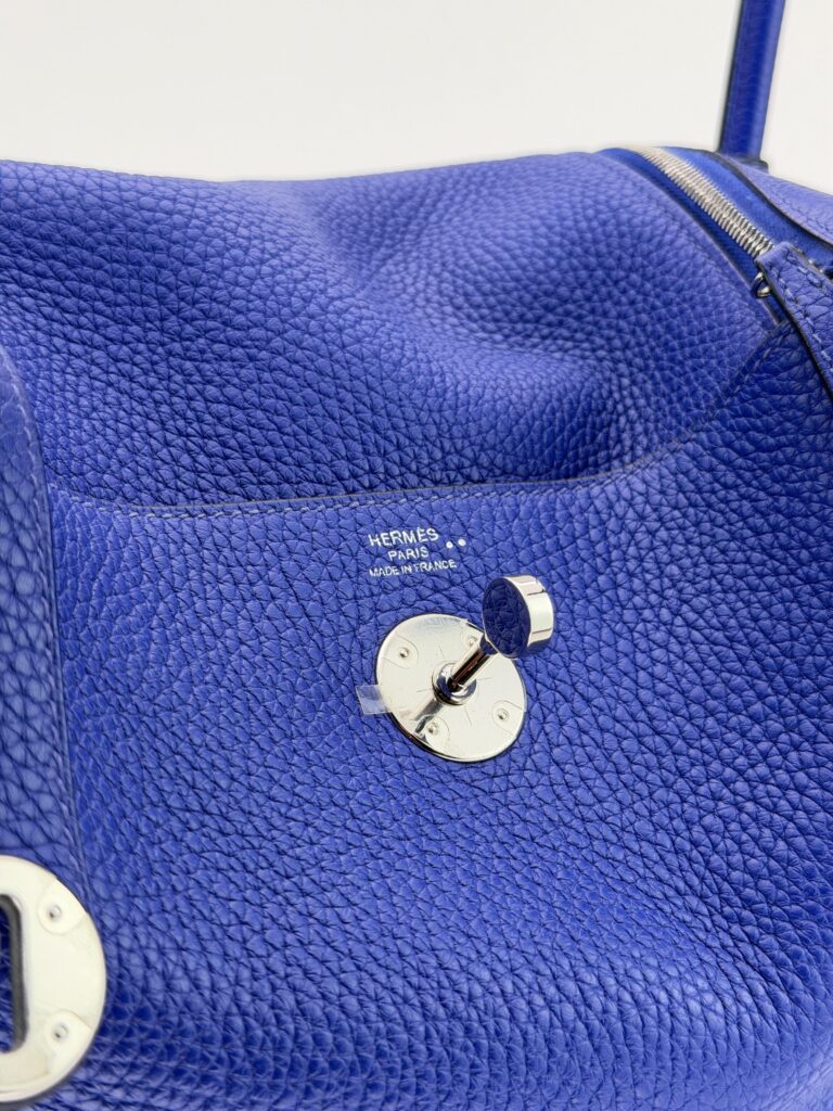 Hermes Lindy 26 Retourne Touch Alligator Blue Electric Palladium Z Stamp