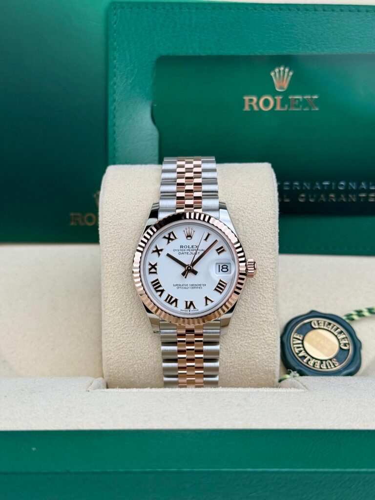 Rolex Datejust 31mm UNWORN 2026 White Roman Fluted Jubilee 278271