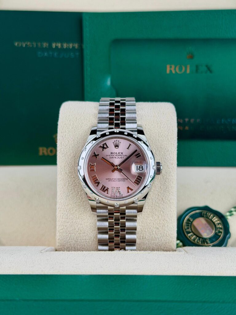 Rolex Datejust 31mm UNWORN 2026 Pink Roman VI Diamond Domed Jubilee 278344RBR