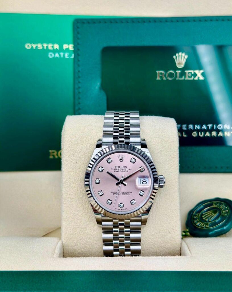 Rolex Datejust 31mm UNWORN 2026 Pink Diamond Fluted Jubilee 278274