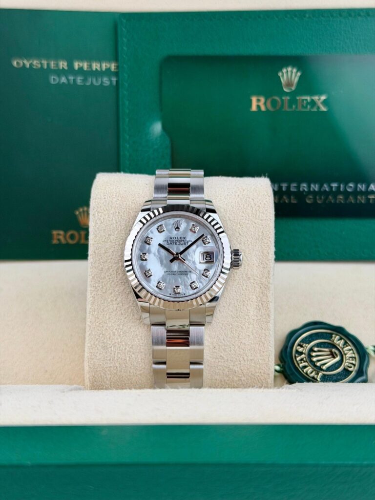 Rolex Datejust 28mm UNWORN 2026 MOP Pearl Diamond Fluted Oyster 279174