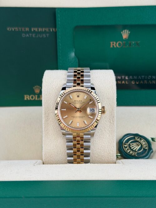 Rolex Datejust 31mm UNWORN 2026 Champagne Index Fluted Jubilee 278273