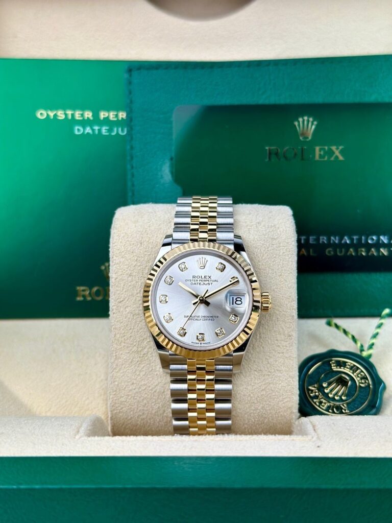 Rolex Datejust 31mm UNWORN 2026 Silver Diamond Fluted Jubilee 278273