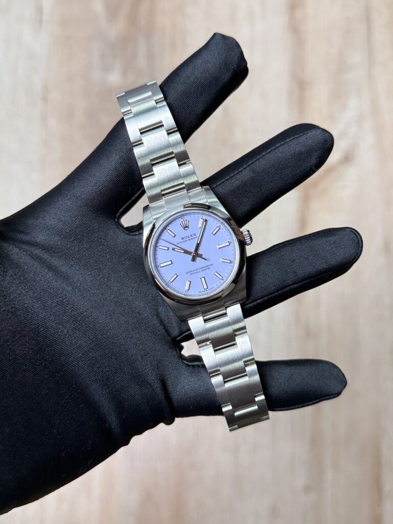 Rolex Oyster Perpetual 34mm UNWORN 2026 Lavender Smooth Oyster 124200