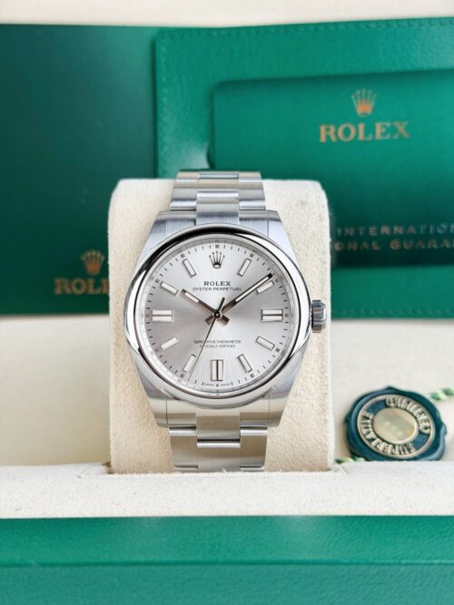 Rolex Oyster Perpetual 41mm Unworn 2026 Silver Index Sooth Oyster 134300